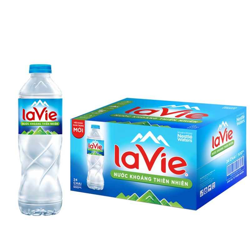 Thùng 24 chai nước LaVie 500ml