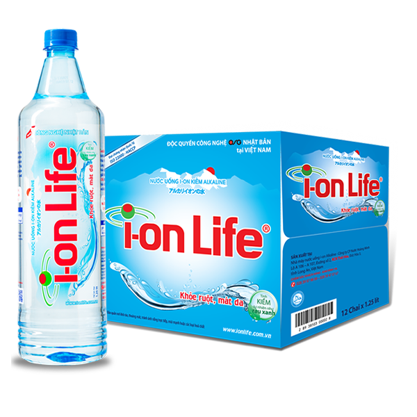 Thùng nước suối Ion Life 1.25L