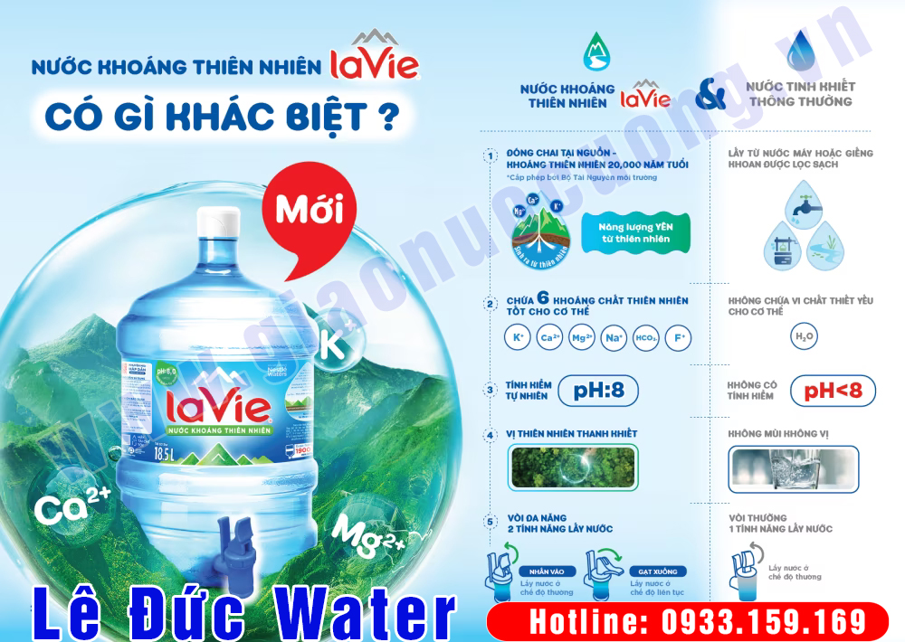 Nước khoáng thiên nhiên LaVie