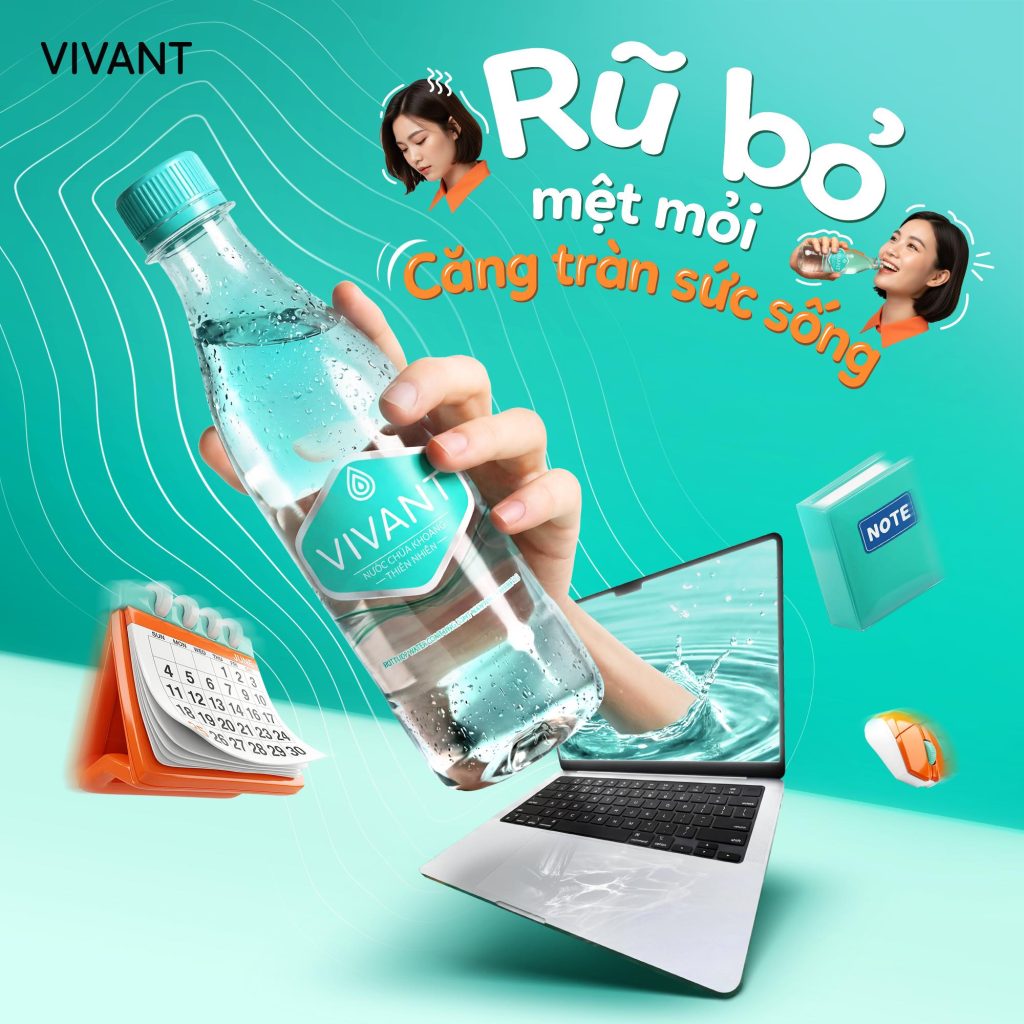 Thùng nước khoáng Vivant 500ml