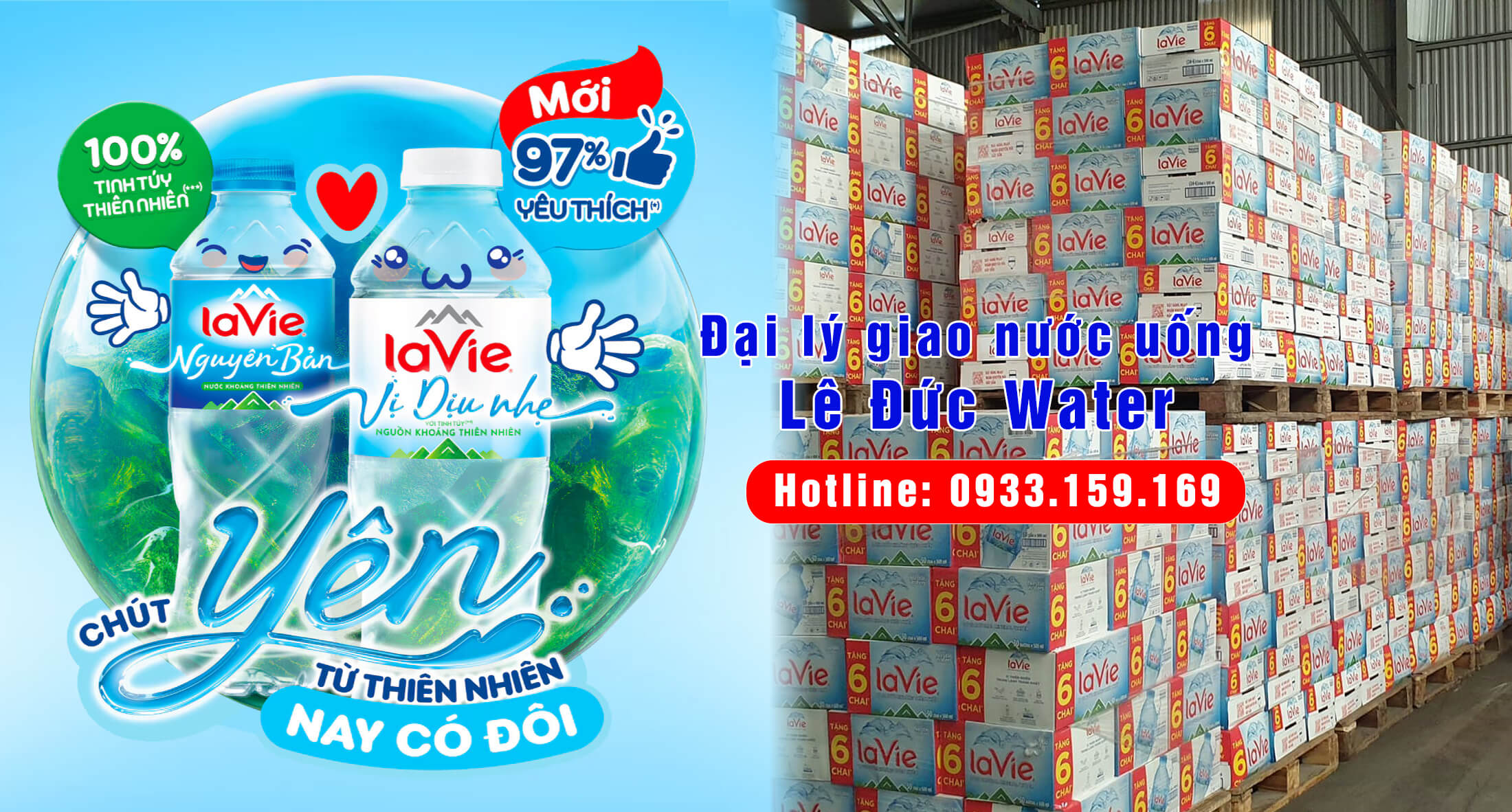 Đại lý nước suối LaVie chính hãng - Lê Đức Water