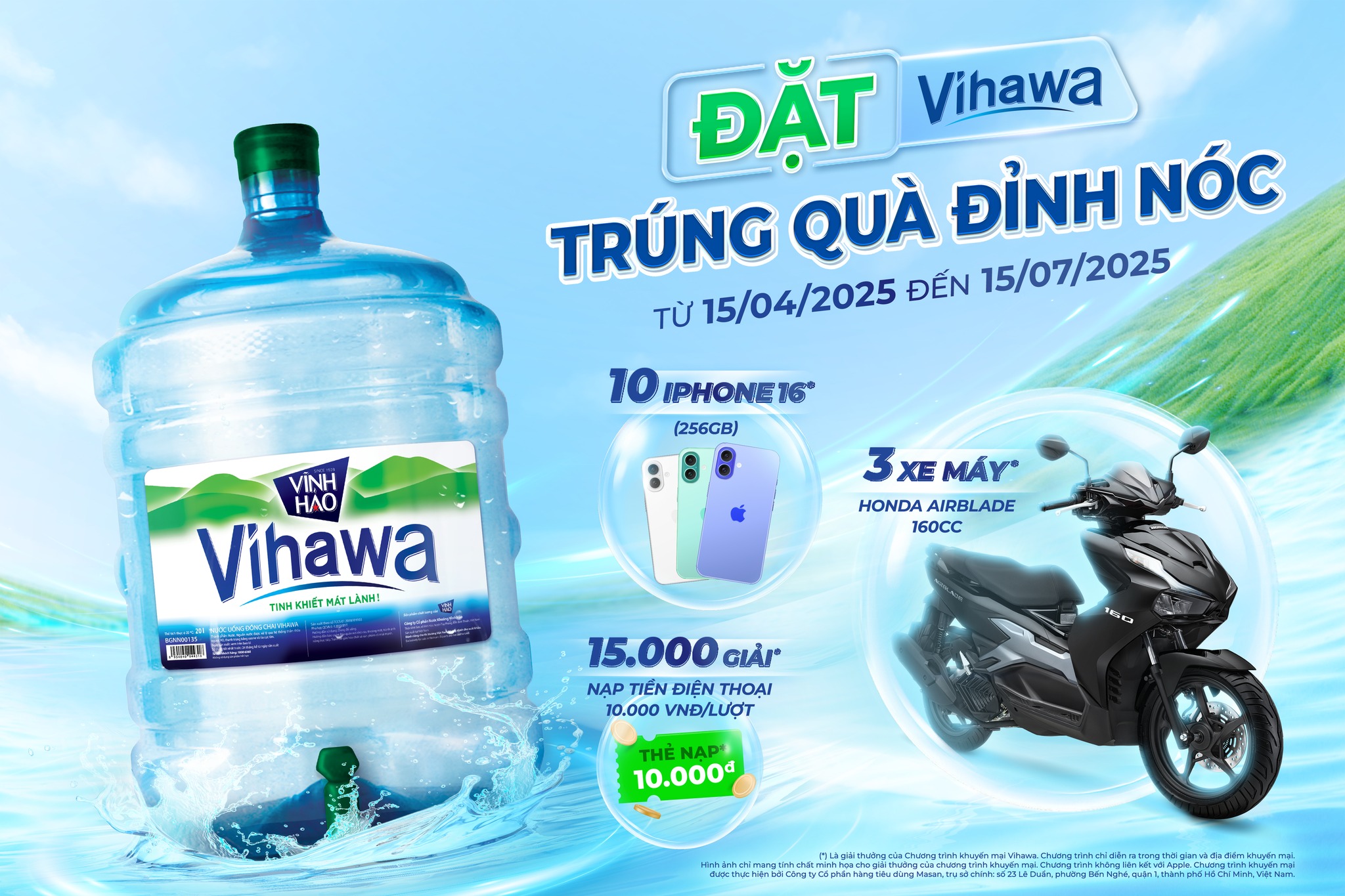Khuyến mãi nước uống Vihawa