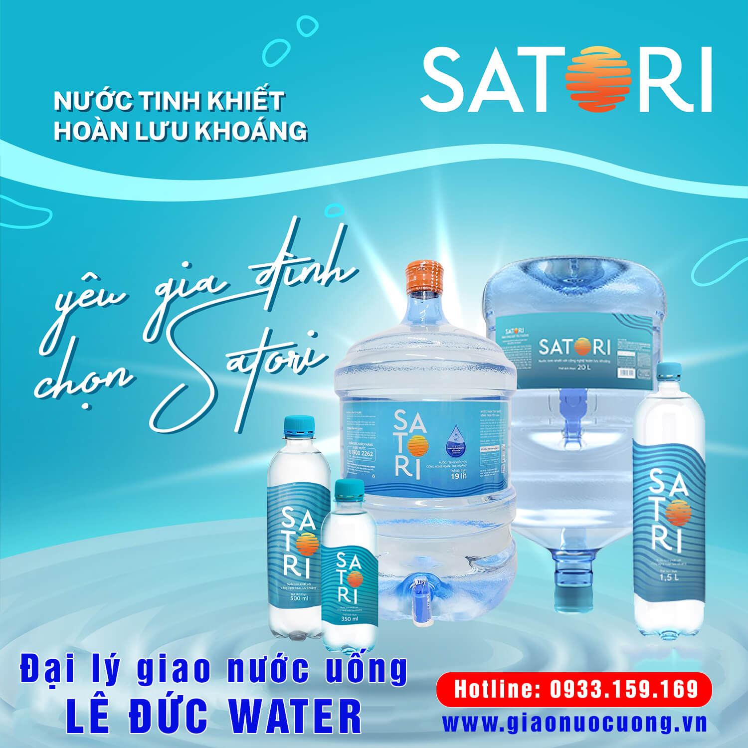 Lê Đức Water - Đại lý nước uống Satori chính hãng ở quận 10 TPHCM