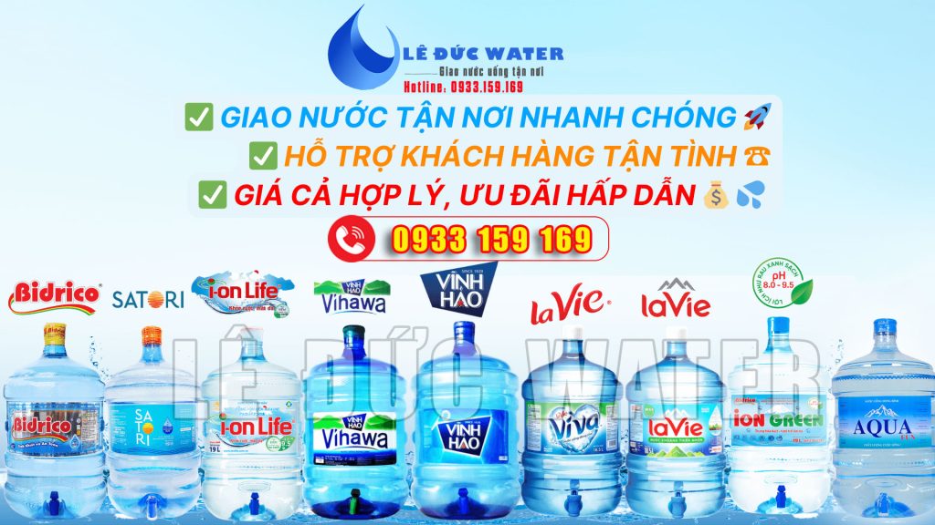 Đại lý giao nước uống gần đây Lê Đức Water