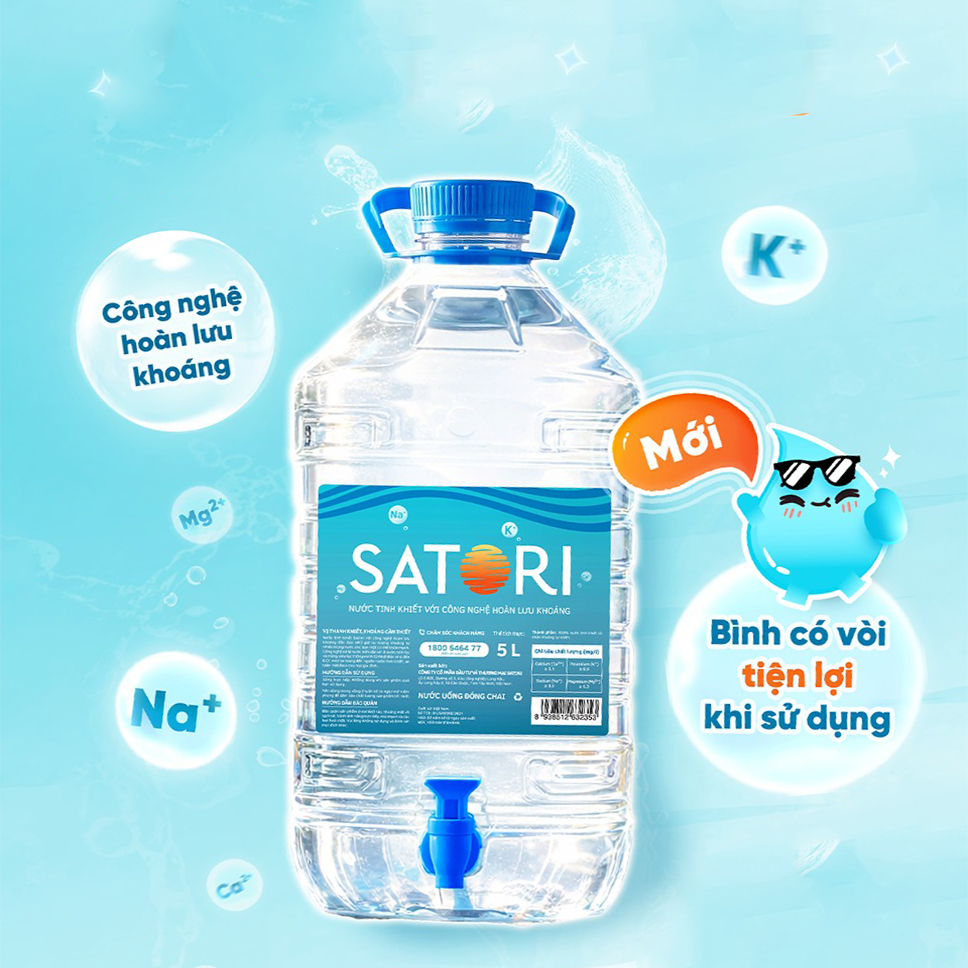 NƯỚC SATORI BÌNH 5L