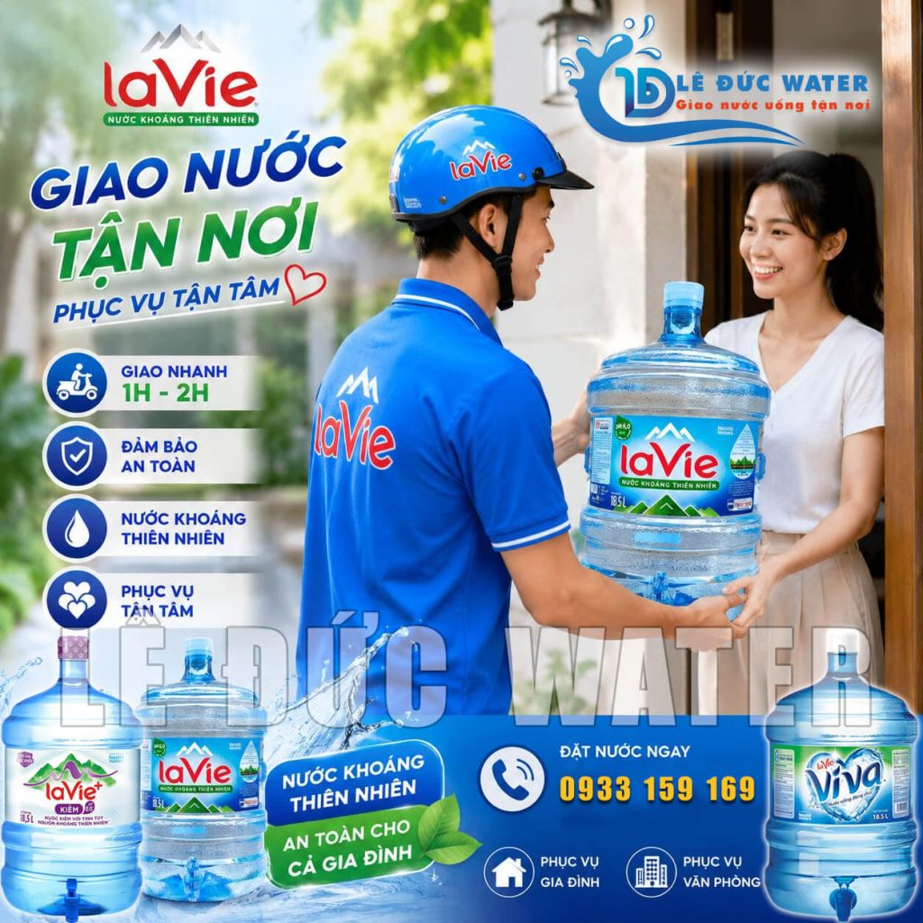 Đại lý giao nước LaVie chính hãng tại TPHCM - Lê Đức Water